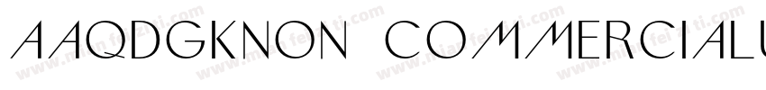 AaQDGKNon CommercialUse字体转换